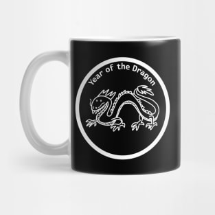 Year of the Dragon White Line Mug